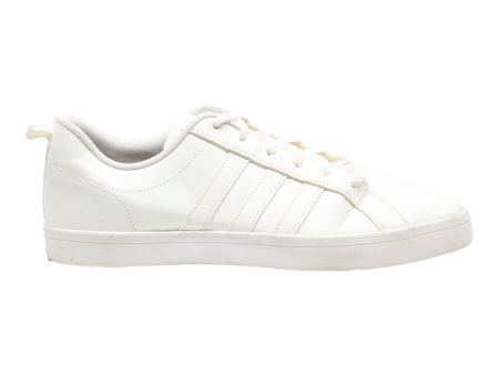 ADIDAS VS Pace Sneaker Trainers White Leather Womens UK 8.5 For Discount