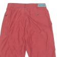 BLUE PLANET Mens Swimming Shorts Red 90s M W34 Cheap