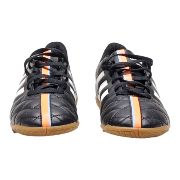 ADIDAS Sneaker Trainers Black Leather Mens UK 5 For Cheap