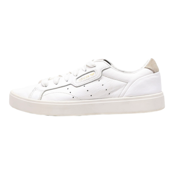 ADIDAS Sleek 2019 Low Top Trainers White Leather Womens UK 4.5 Supply