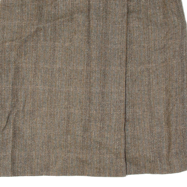 RESI HAMMERER Womens Straight Skirt Brown Knee Length Wool 90s M For Discount