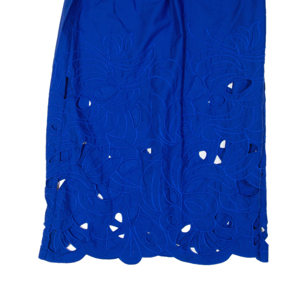 H&M Lace Womens A-Line Skirt Blue Midi XS Discount