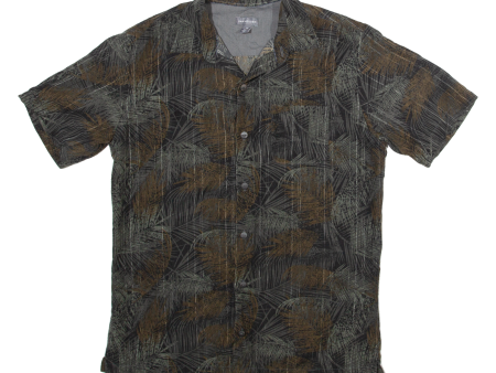 VAN HEUSEN Mens Hawaiian Shirt Grey Floral S Hot on Sale