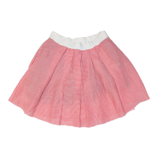 RISSKIO Womens Tutu Skirt Red Short Linen Striped L Online