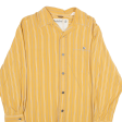 TIMBERLAND Relaxed Fit Mens Shirt Yellow Striped Long Sleeve M Online now