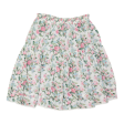 Womens A-Line Skirt White Midi Floral XL Discount