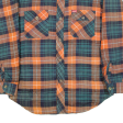 CHALET Quilted Lined Mens Lumberjack Jacket Orange Check M Online Sale