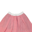 RISSKIO Womens Tutu Skirt Red Short Linen Striped L Online