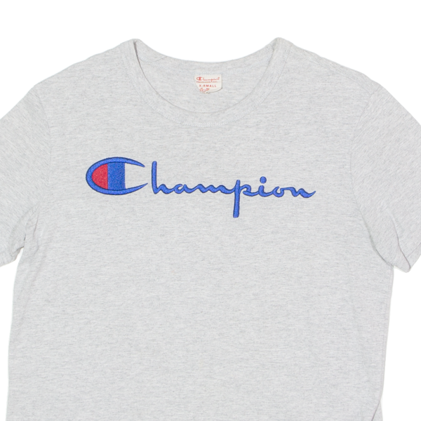 CHAMPION REVERSE WEAVE Mens T-Shirt Grey Crew Neck XS Hot on Sale