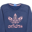 ADIDAS Womens Sweatshirt Blue UK 10 For Cheap