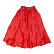 Womens A-Line Skirt Red Midi S Sale