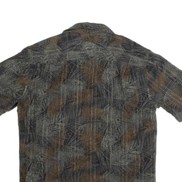 VAN HEUSEN Mens Hawaiian Shirt Grey Floral S Hot on Sale