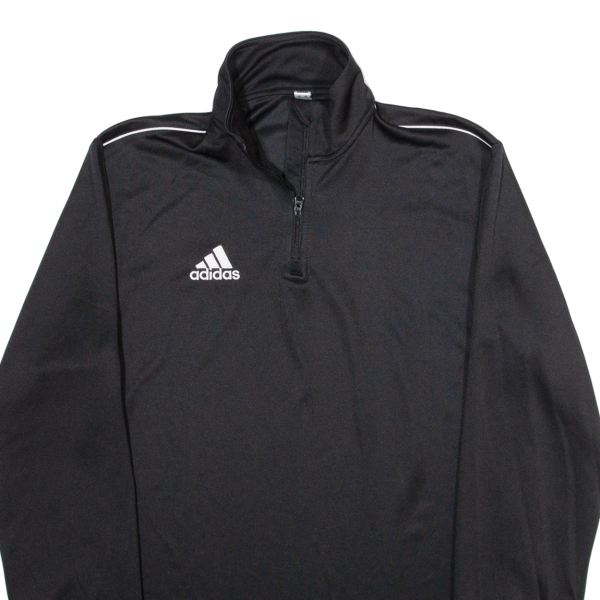 ADIDAS Mens Sweatshirt Black 1 4 Zip S Online