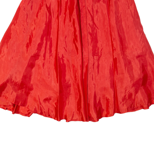 Womens A-Line Skirt Red Midi S Sale