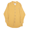 TIMBERLAND Relaxed Fit Mens Shirt Yellow Striped Long Sleeve M Online now