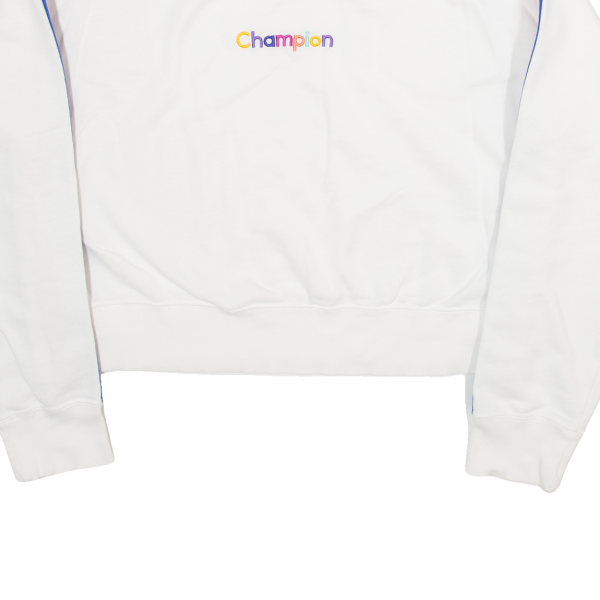 CHAMPION Womens Sweatshirt White XL on Sale