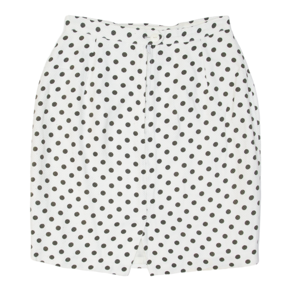 Womens Pencil Skirt White Short Spotted S Fashion