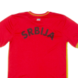 VICTORY Serbia Fan Mens Football Shirt Jersey Red V-Neck S Discount