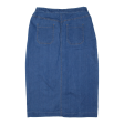 SIMPLY BE Womens Straight Skirt Blue Midi UK 18 Cheap