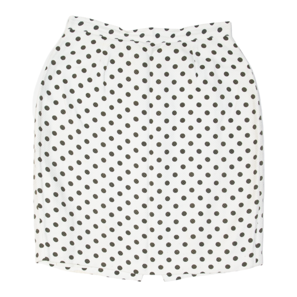 Womens Pencil Skirt White Short Spotted S Fashion