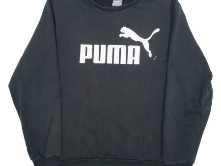 PUMA Mens Sweatshirt Black XL For Cheap