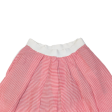 RISSKIO Womens Tutu Skirt Red Short Linen Striped L Online