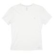 CALVIN KLEIN CK ONE Mens T-Shirt White V-Neck L Fashion