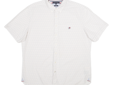 TOMMY HILFIGER Slim Fit Mens Shirt Grey 2XL on Sale