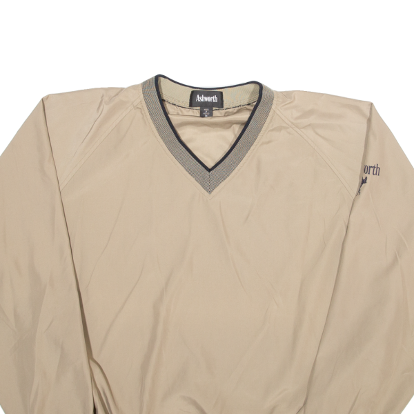 ASHWORTH Mens Sweatshirt Beige V-Neck M Online