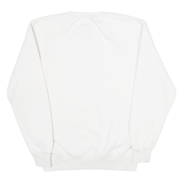 ALPHA INDUSTRIES Mens Sweatshirt White M Hot on Sale