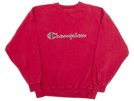 CHAMPION Mens Sweatshirt Red L Cheap