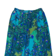 Womens Pleated Skirt Blue Midi 90s Paisley M Discount