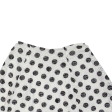 Lined Womens Skater Skirt White Short Spotted M Online now