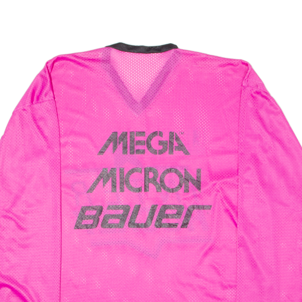 BAUER Inter Hockey Mens Jersey Pink 3 4 Sleeve V-Neck XL Online Hot Sale