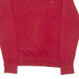 TOMMY HILFIGER Mens Jumper Red V-Neck Tight Knit L Cheap