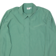 CV CHARLES VOGELE Womens Shirt Blouse Green Collared Long Sleeve L Supply