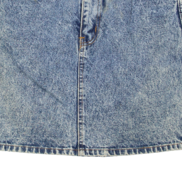 TIME Womens Straight Skirt Blue Short 90s Denim S For Cheap