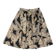 HELL BUNNY Womens A-Line Skirt Black Knee Length Floral UK 10 Hot on Sale