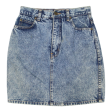 TIME Womens Straight Skirt Blue Short 90s Denim S For Cheap