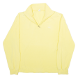 BENGER Womens Sweatshirt Yellow 1 4 Zip 90s S Cheap