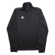 ADIDAS Mens Sweatshirt Black 1 4 Zip S Online