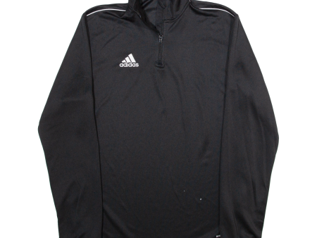 ADIDAS Mens Sweatshirt Black 1 4 Zip S Online