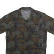 VAN HEUSEN Mens Hawaiian Shirt Grey Floral S Hot on Sale