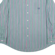 CHAPS Mens Shirt Green Striped Long Sleeve XL Online now