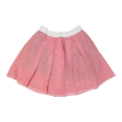 RISSKIO Womens Tutu Skirt Red Short Linen Striped L Online