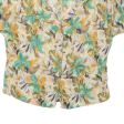 YESSICA Womens Printed Blouse Beige Collared 90s Floral S on Sale