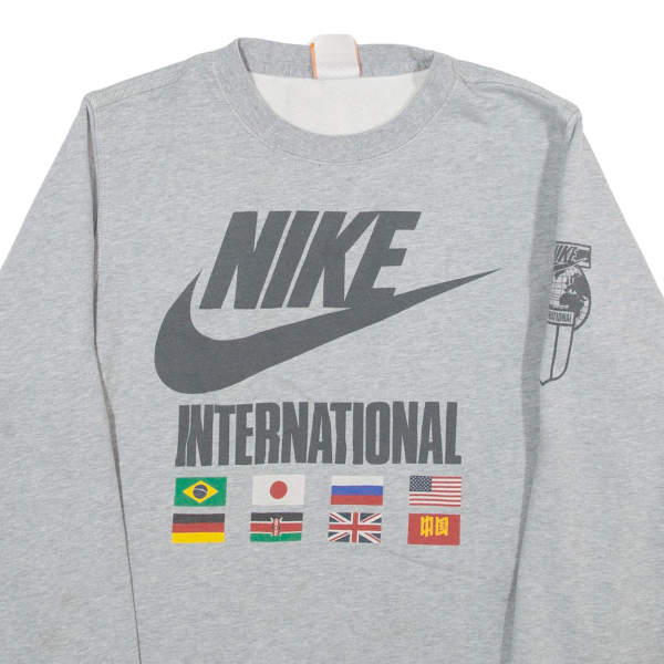 NIKE Mens Sweatshirt Grey S Online now