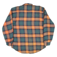 CHALET Quilted Lined Mens Lumberjack Jacket Orange Check M Online Sale