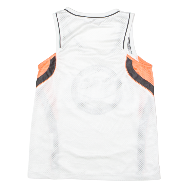 BERSHKA Baketball Womens Jersey White Sleeveless V-Neck M Online Sale