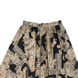 HELL BUNNY Womens A-Line Skirt Black Knee Length Floral UK 10 Hot on Sale